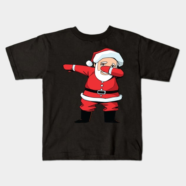 Dabbing Santa Claus - Funny Christmas Dab X-mas Gifts graphic Kids T-Shirt by theodoros20